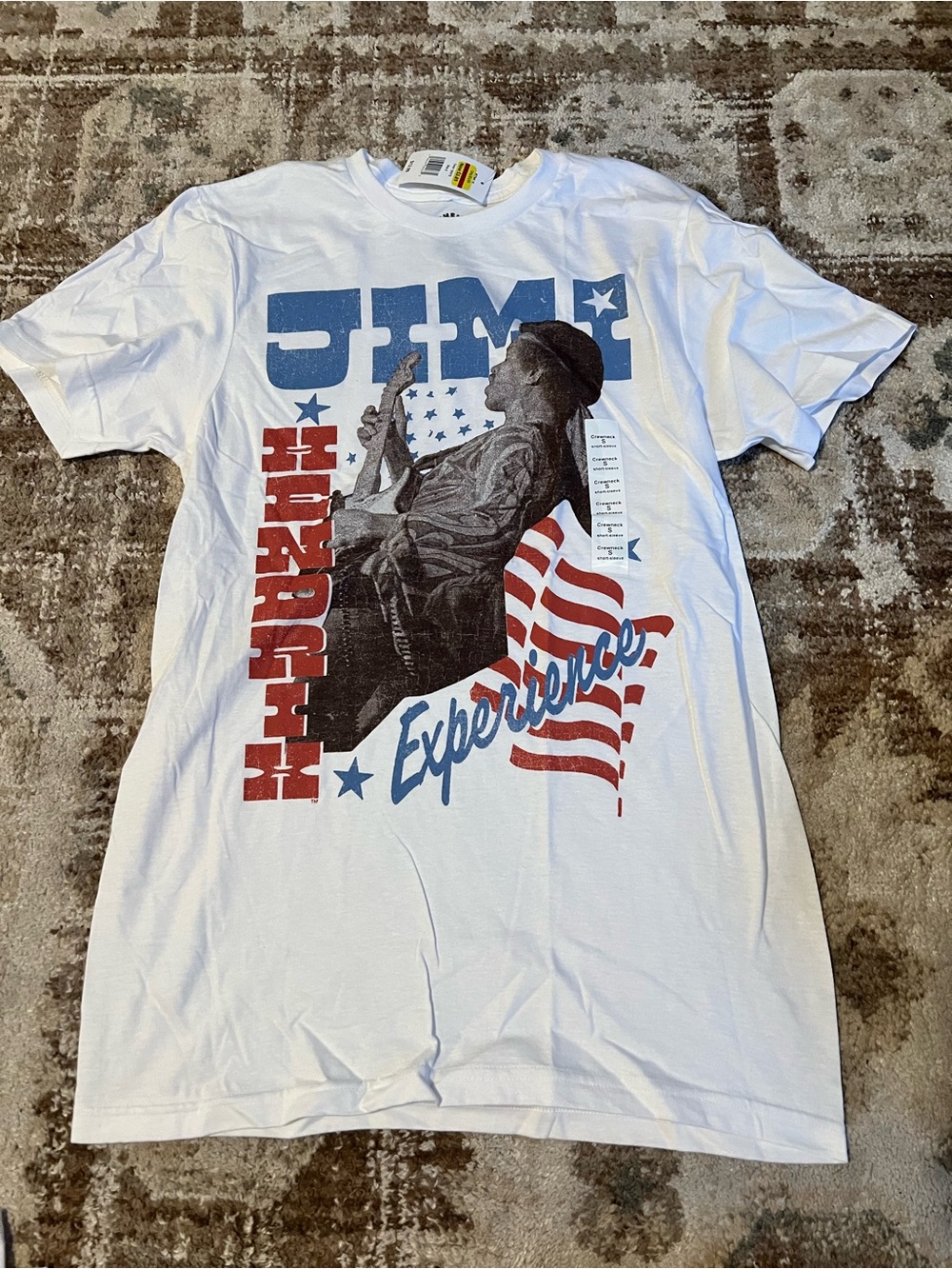 White Jimi Hendrix Experience Graphic Tee